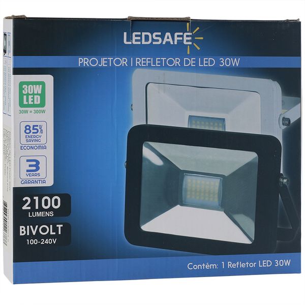 Ledsafe®---Refletor-LED-30W-Design-Preto-|-Branco-Frio--6000K--3